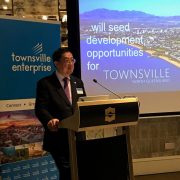 Group CEO Wong Heang Fine delivering the keynote address at the dinner organised by Townsville Enterprise 768x1024 1