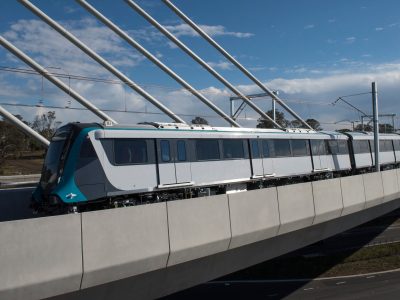 Sydney Metro train testing Windsor Rd bridge July 2018 01 hires scaled