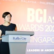 Ivy Koh Director SJ architecture giving a speech at BCI Asia scaled