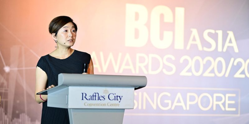 Ivy Koh Director SJ architecture giving a speech at BCI Asia scaled