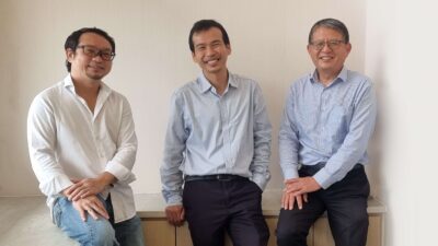 KTP team-mates (from left) Low Huei Siong, Aaron Foong and Liu Shao Yong