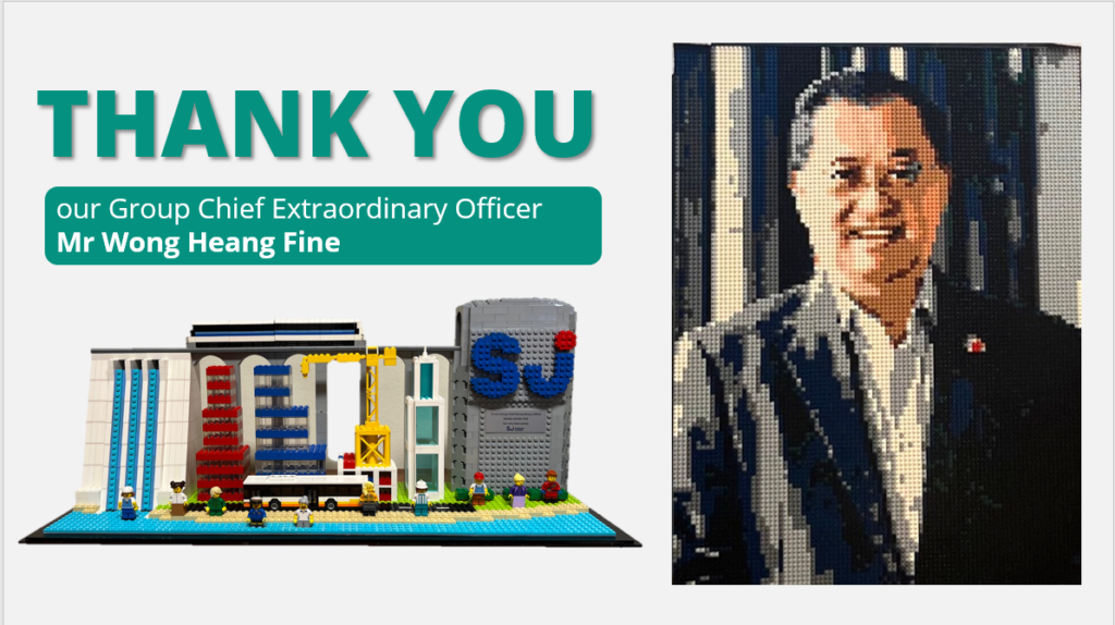 Customised Lego gifts for GCEO Mr Wong