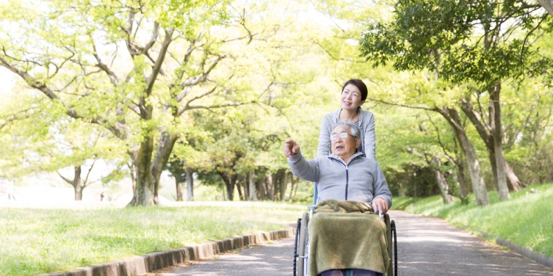 wheelchair Japanese elderly man shutterstock 1729826065