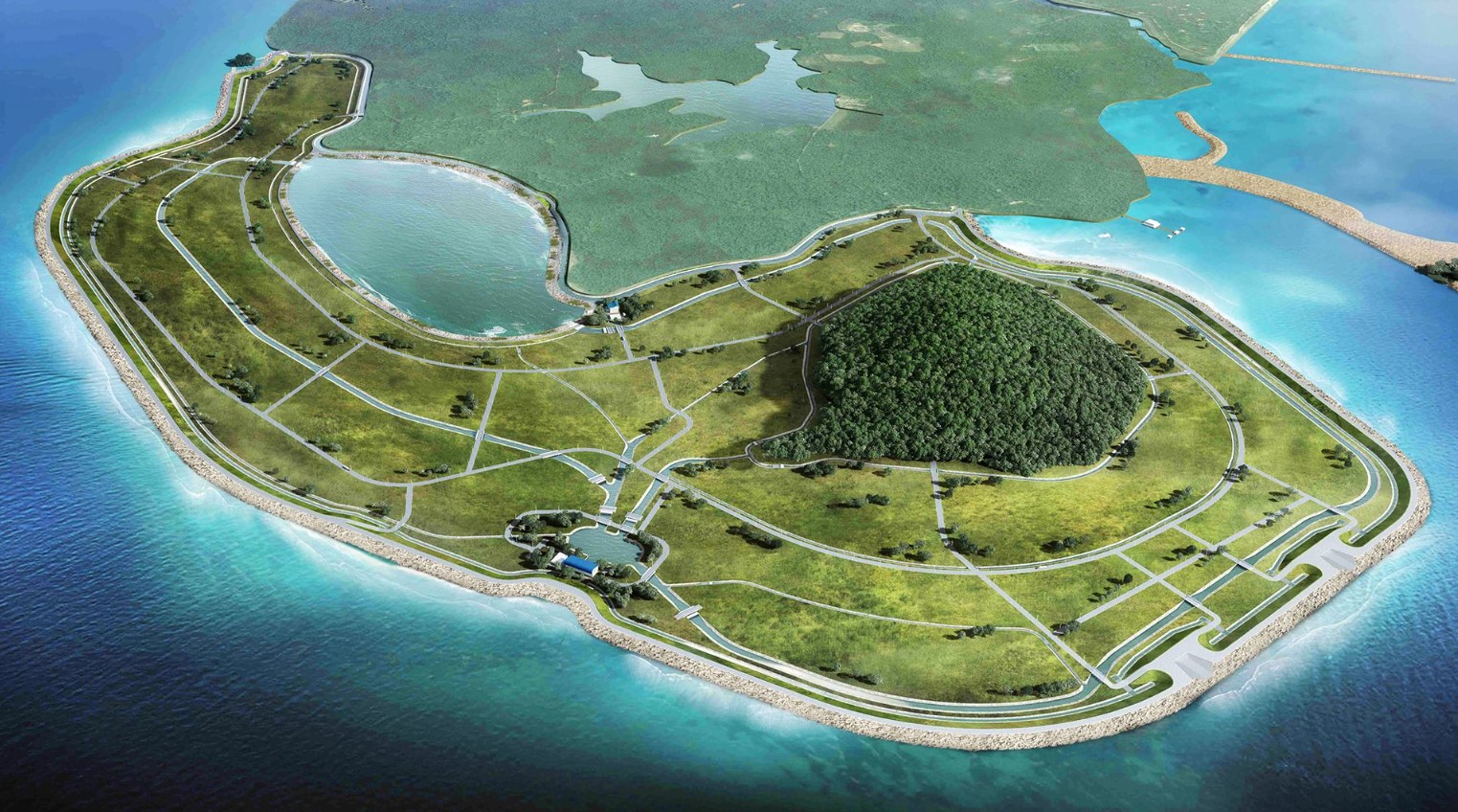 Polder Development at Pulau Tekong